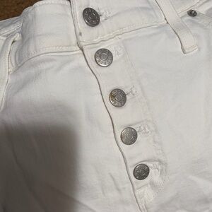 J. Crew Essential Straight White Jeans